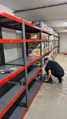 Посилений поличний металевий стелаж Mini Rack 200/120/60 см
