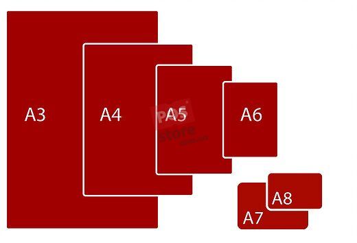 Пластикова табличка (цінник) червоного кольору, Червоний, А3