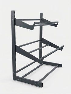 Овочевий стелаж з 2 полицями H140/L125/D70 cm. Тип-10, Темно-сірий