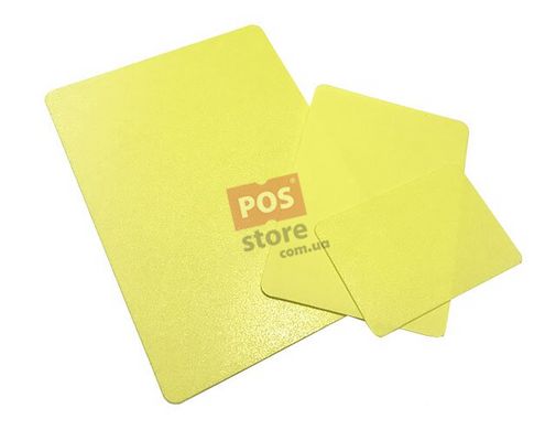 Пластикова табличка (цінник) жовтого кольору, Жовтий, А3