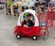 Детская покупательская тележка-автомобиль, 90 л, Красный