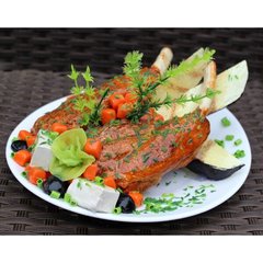Муляж М'ясо гриль з овочами Тарілка 18 см