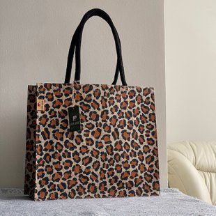 Джутовая сумка Leopard 40х35х15см Silk Route