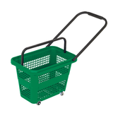 Кошик для покупців, на колесах, 32 л., Shopping Basket, Зелений