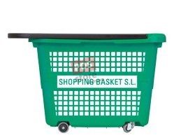 Покупательская корзина на колесах, 32 л. зеленая, Shopping Basket