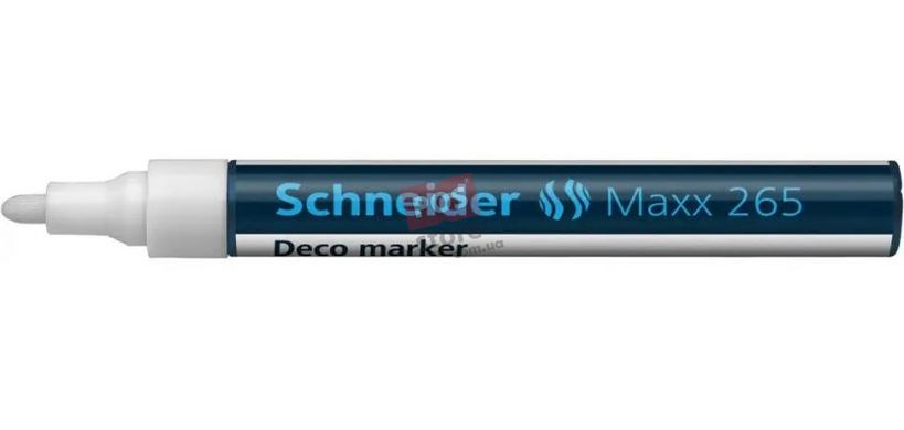 Маркер на водній основі Schneider Maxx 265, 2-3 мм, Білий