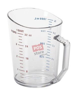 Мірна чашка із полікарбонату 1000 мл Cambro (США), Прозорий