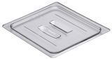 Крышка плоская с ручкой из прозрачного поликарбоната для гастроемкости Cambro, GN 1/2 (325х265 мм)