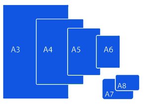 Меловой ценник (табличка) синего цвета, Синий, А8