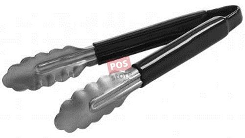 Щипці універсальні з ПВХ покриттям на ручці чорні 24 см