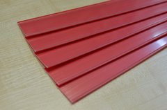 Ценовая планка высотой 39 мм-900 мм красного цвета, (самоклейка, прозрачный скотч), Красный, 0,9 м