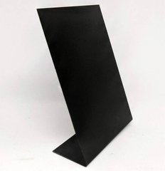 L-образный пластиковый меловой ценник (табличка) черного цвета, Черный, А7
