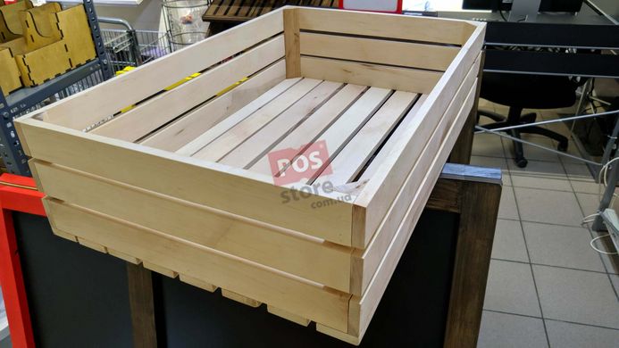 Ящик дерев'яний шліфований 600х390х150 мм